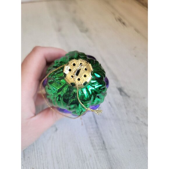 Vintage glass grape vine ornament Xmas fruit - Picture 4 of 5